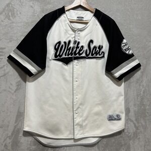 Dynasty Chicago White Sox MLB Vintage‎ Fan Jersey Size L MLB True Fan Button Up